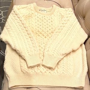 COPY - Carraig Down Pure New Wool Cable Knit Sweater